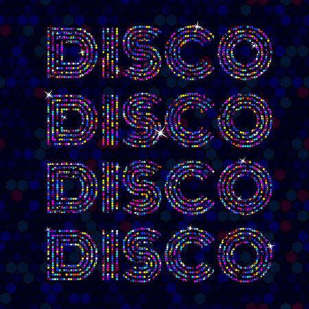 Illustration design disco retro vector party background. abstract backgroundのイラスト素材