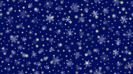 Blue Seamless Christmas background snow illustration xmas winter decoration. ornament happyのイラスト素材