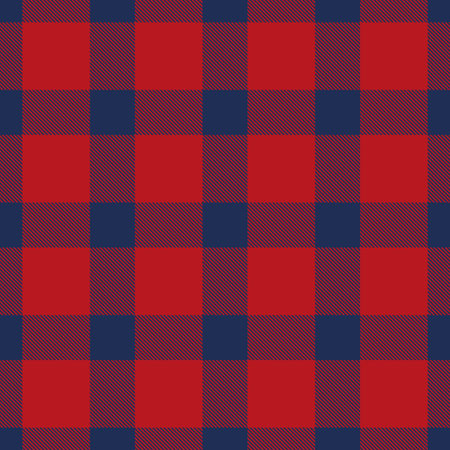 Blue Pattern textile seamless tartan plaid vector texture. classic decoration redのイラスト素材