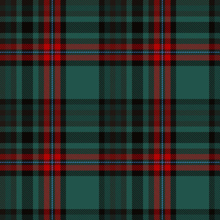 Green Pattern textile seamless tartan plaid vector texture. checkered redのイラスト素材