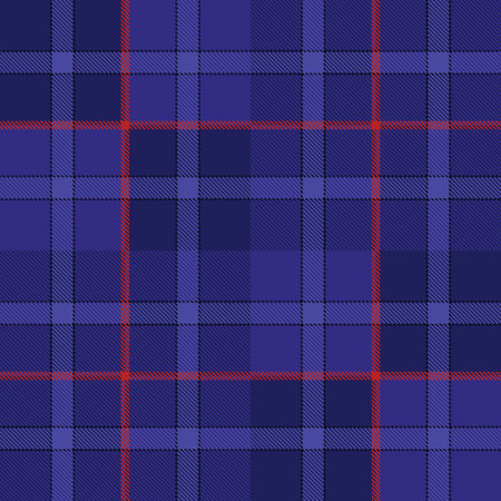 Blue Pattern textile seamless tartan plaid vector texture. material scottishのイラスト素材