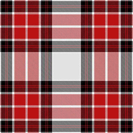Pattern textile seamless tartan plaid vector texture. scottish fashion redのイラスト素材
