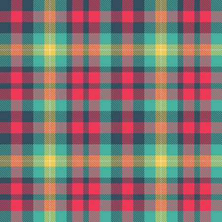Green Pattern textile seamless tartan plaid vector texture. checkered redのイラスト素材