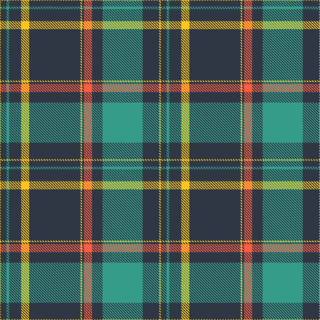 Green Pattern textile seamless tartan plaid vector texture. abstract illustrationのイラスト素材