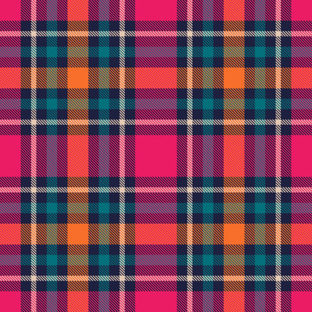 Pattern textile seamless tartan plaid vector texture. traditional decorationのイラスト素材