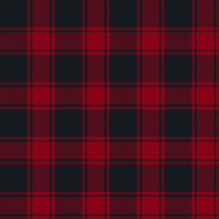Pattern textile seamless tartan plaid vector texture. scottish design redのイラスト素材