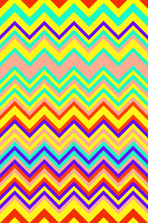 Colorful herringbone chevron texture zigzag vector pattern, abstract geometric seamless backgrounds or vintage wallpaper.のイラスト素材