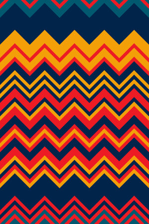 Colorful herringbone chevron texture zigzag vector pattern, abstract geometric seamless backgrounds or vintage wallpaper.のイラスト素材