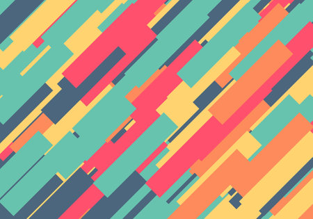 Multicolor Illustration geometric shape diagonal line background abstract. background abstractのイラスト素材