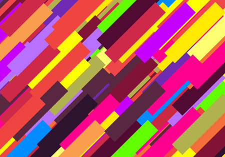 Multicolor Illustration geometric shape diagonal line background abstract. design coverのイラスト素材