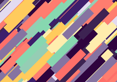 Multicolor Illustration geometric shape diagonal line background abstract. backgroundのイラスト素材