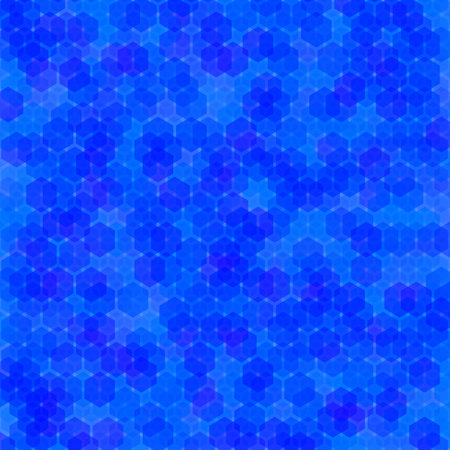 Blue Hexagon pattern abstract background geometric seamless wallpaper. simpleのイラスト素材