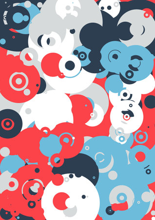 Pattern circle abstract geometric wallpaper background vector design. texture designのイラスト素材