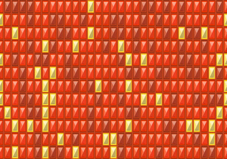 Geometric seamless square pattern background vector mosaic. continuity wrappingのイラスト素材