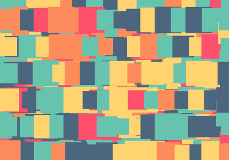 Multicolor Background geometric pattern abstract backdrop square rectangle. square illustrationのイラスト素材