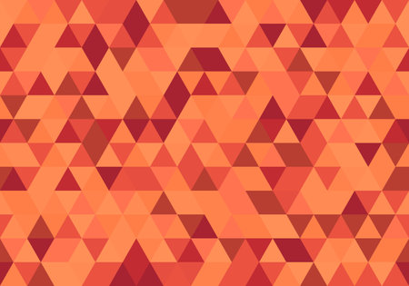 Abstract red Pattern Triangle background texture geometric, abstract vector decoration design illustration with copy space.のイラスト素材