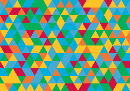Multicolor Triangle repeat pattern design decoration decorative seamless. seamlessのイラスト素材