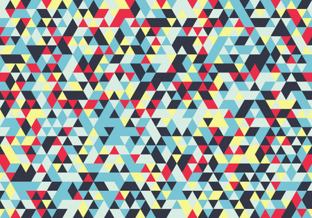 Abstract Vintage Pattern Triangle background texture geometric, abstract vector decoration design illustration with copy space.のイラスト素材