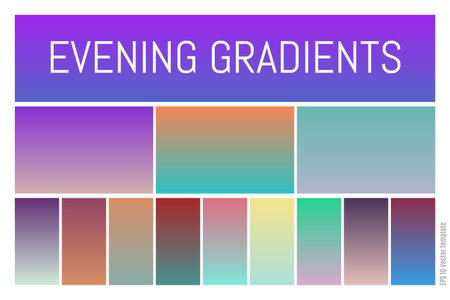 Evening Gradient wallpaper element vector background colorful design. glow colorfulのイラスト素材