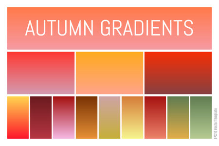 Gradient autumn wallpaper element vector background colorful design. backdrop designのイラスト素材