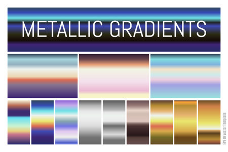 Gradient metallic shiny wallpaper element vector background colorful design. colorful meshのイラスト素材