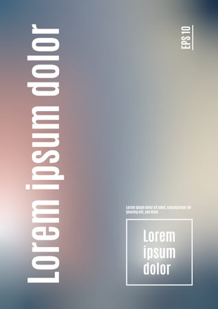 Blur holographic gradient vector illustration backdrop template. Holographic multicolor backgroundのイラスト素材