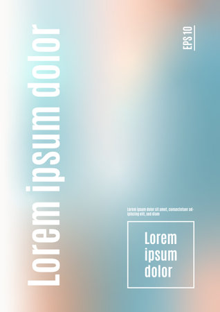 Blur holographic gradient vector illustration backdrop template. Holographic multicolor backgroundのイラスト素材