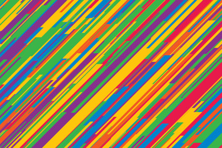 Abstract striped line background, vector eps10 illustration. Diagonal motley straight design color multicolor striped colorfull.のイラスト素材