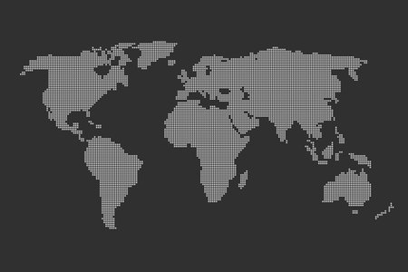 World map vector illustration of earth, asia, australia, africa, europe, america Global geography backgroundのイラスト素材