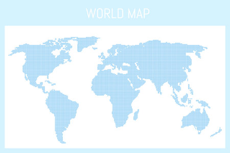 World map vector illustration of earth, asia, australia, africa, europe, america Global geography backgroundのイラスト素材