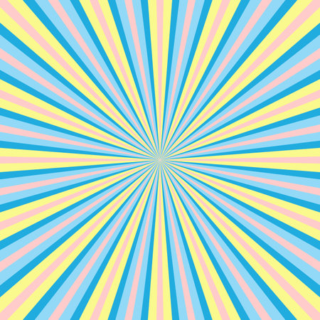 Rays vector beams element. Sunburst vintage shape. Radiating radial merging lines. Abstract circular geometric shape.のイラスト素材