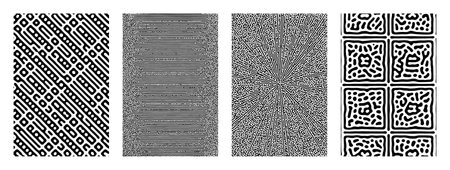 Vector abstract background bio diffusion turing pattern. reaction biologicalのイラスト素材