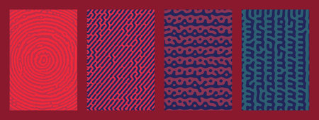 Vector abstract background bio diffusion turing pattern. geometric naturalのイラスト素材