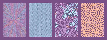 Vector abstract background bio diffusion turing pattern. shape coralのイラスト素材