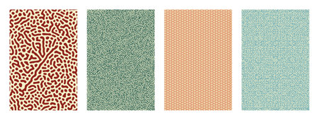 Vector abstract background bio diffusion turing pattern. shape reactionのイラスト素材