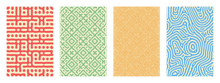 Vector abstract background bio diffusion turing pattern. coral modernのイラスト素材