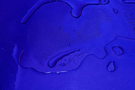 water dew on iron platesの写真素材