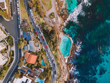 Bronte Baths shot via drone.