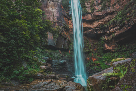 Belmore Fall Waterfall, NSW, Australia.の写真素材