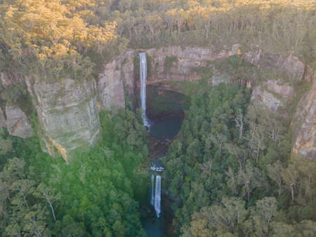 Belmore Falls waterfall, NSW, Australiaの写真素材