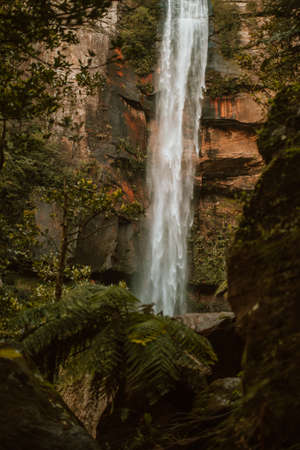 Belmore Falls waterfall, NSW, Australiaの写真素材