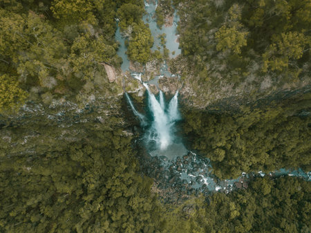 Ellenborough Falls beautiful waterfall landscape NSW Australia.の写真素材