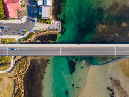 Burrill Lake bridge, South Coast, NSW, Australiaの写真素材