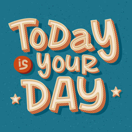 Motivational Colorful Vintage Posterのイラスト素材