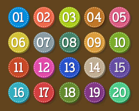Modern colorful fruits and vegetables. Different colors and styles.のイラスト素材