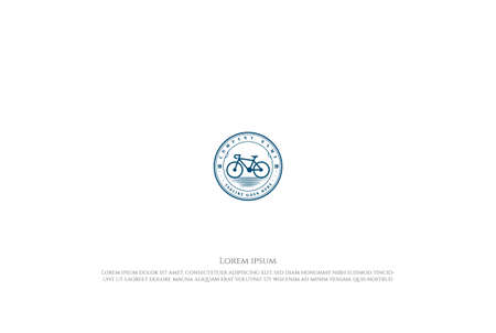 Retro Vintage Bike Downhill Sport Club Badge Emblem Logo Design Vectorのイラスト素材