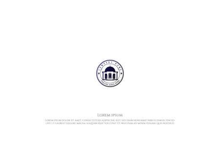 Vintage Retro Islamic Mosque Logo Design Vectorのイラスト素材