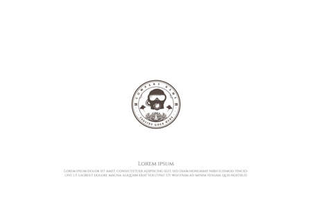 Vintage Retro Scuba Diving Sport Club Badge Emblem Logo Design Vectorのイラスト素材