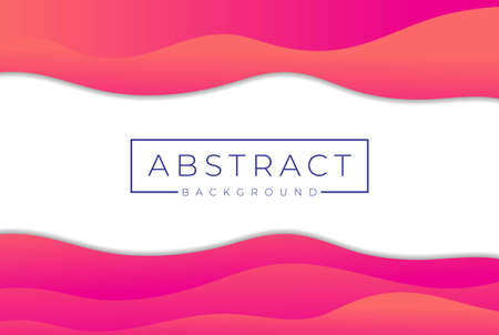 Pink Violet Wave Abstract Landscape Vector 3D Background with Paper Cut shapes and Colorful Carving Art for Business Presentations Flyers Posters and Screen Web Wallpaperのイラスト素材