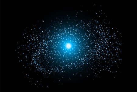 Dark Milky Way Universe Star Space for Science Background. Vector Illustrationの写真素材